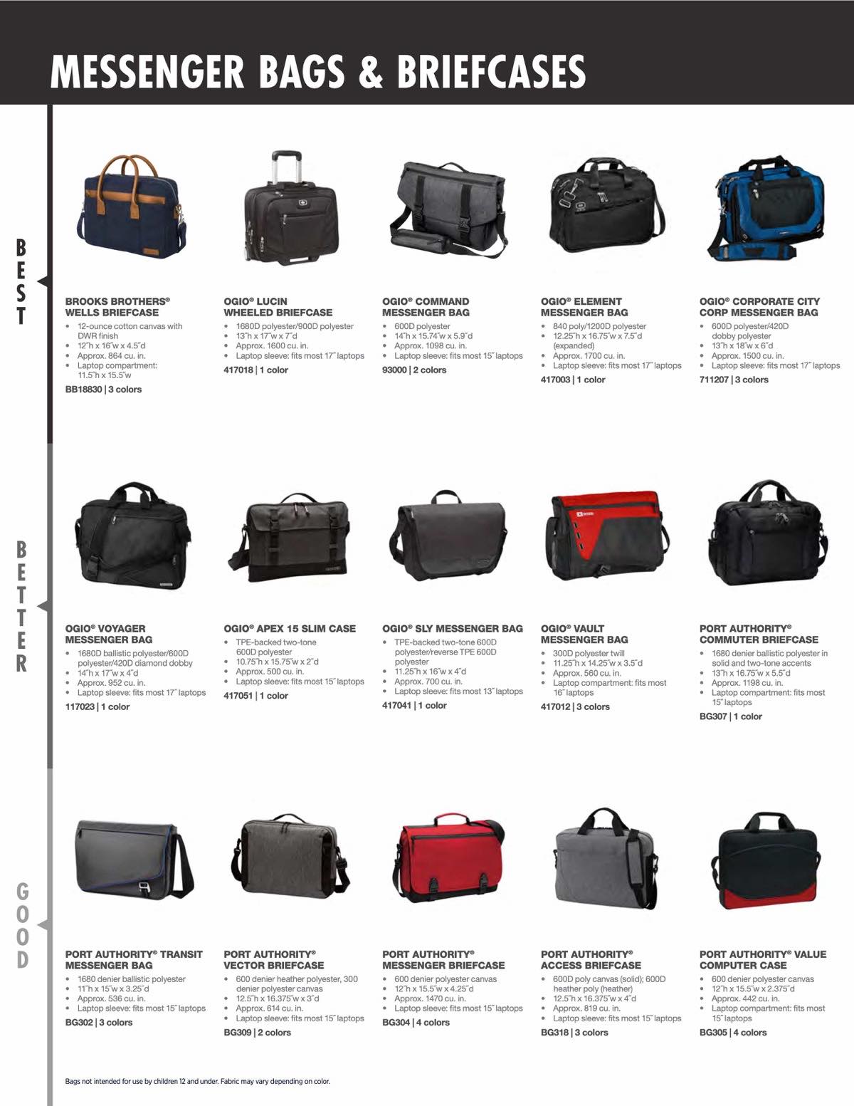 bags navigator, messenger bags & briefcases